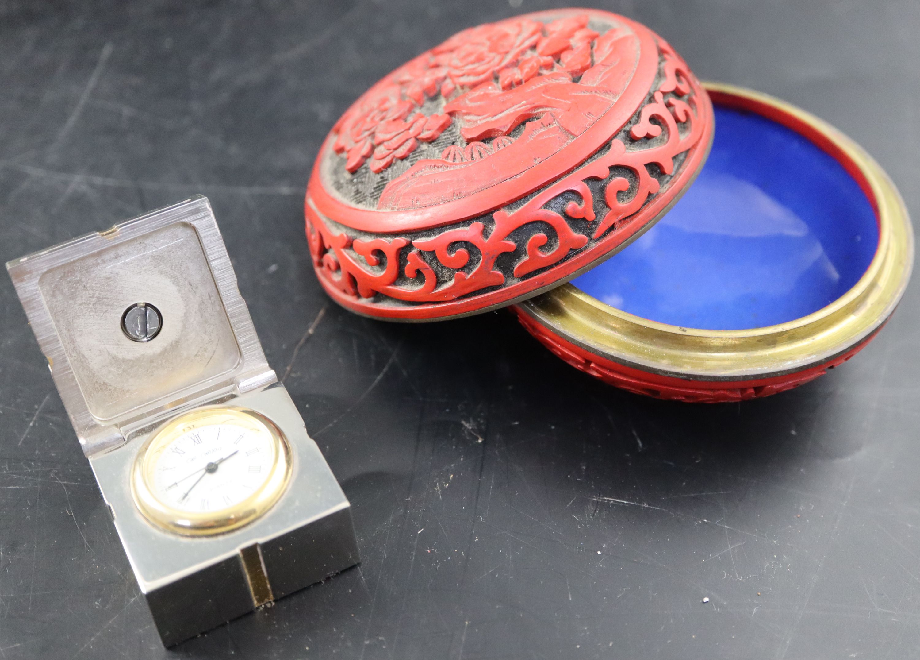 A group of assorted small boxes and objects dart including ivory and tortoiseshell